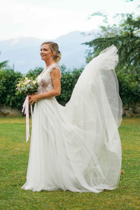 Robe de mariée blanc soie