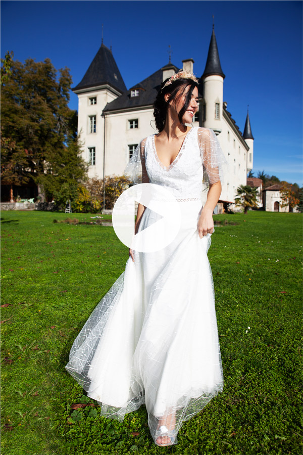 Robe de mariée signe edith creation sur mesure à Grenoble, Isère. Boutique de créateurs