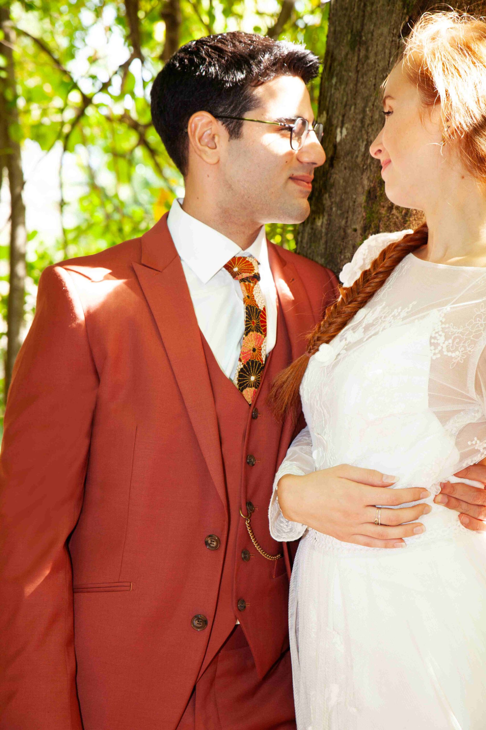 Costume Serviable costume de mariage grenoble couleur terra cotta